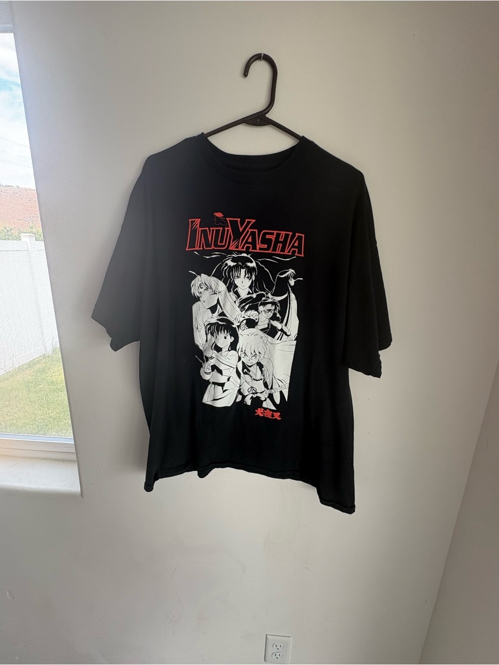 InuYasha Black Graphic Short Sleeve Tee